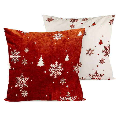 4Home Prevleka za blazino Happy winter, 40 x 40 cm, komplet 2 kos