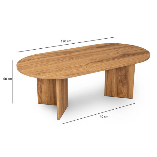 Couchtisch Oval