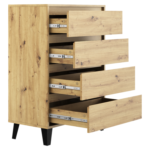 Komoda BOGAN 4S70, dąb Artisan