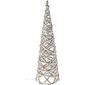 Decorațiune Con LED de Crăciun Greyse gri, 40 cm