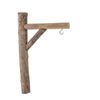 Wandhaken aus Holz braun, 40 cm