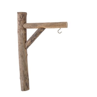 Wandhaken aus Holz braun, 40 cm