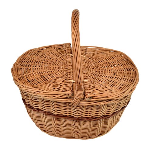 Pletena košara Piknik ovalna M, 36 x 26 cm