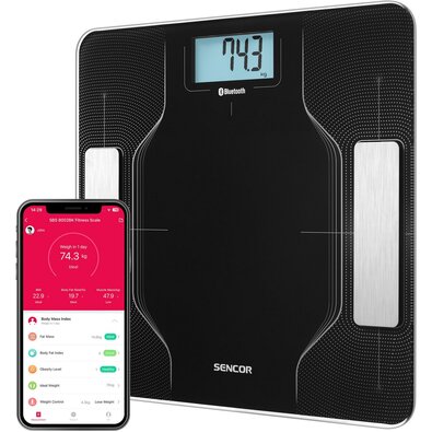 Inteligentna osobista waga fitness Sencor SBS8002BK