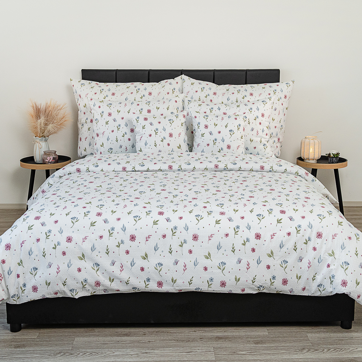 Kvalitex Pościel krepa Letní louka, 240 x 220 cm,2x 70 x 90 cm, 240 x 220 cm, 2 szt. 70 x 90 cm