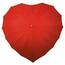 Dáždnik v tvare srdca červená