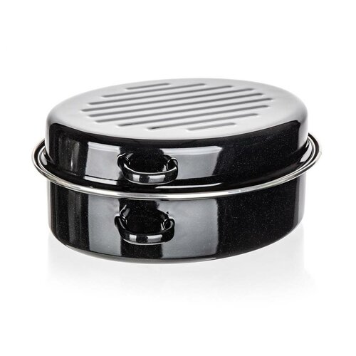 Banquet 2-delni ovalni emajlirani pekač CULINARIABlack, 38 cm
