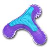 GiGwi Žvečilna igrača za pse Trojhvězda Multi-Sounds Bone, 16 x 14 cm