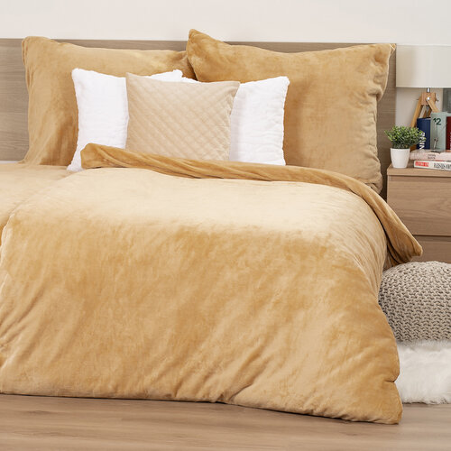 4Home Bettwäsche Mikroflanell, beige, 140 x 220 cm, 70 x 90 cm