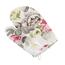 Bellatex Ofenhandschuh Blumen grau-rosa, 28 x 18 cm