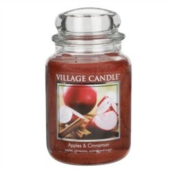 Village Candle illatgyertya Alma és fahéj - Apple Cinnamon, 645 g