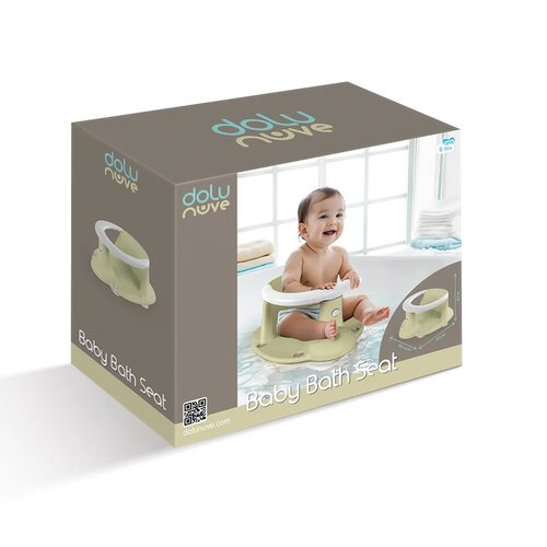 Scaun de baie antiderapant Dolu Baby, verdedeschis, 16,5 x 37,5 x 30,5 cm