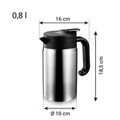 Termos cu capac de dozare Tescoma CONSTANT 0,8 l,oțel inoxidabil