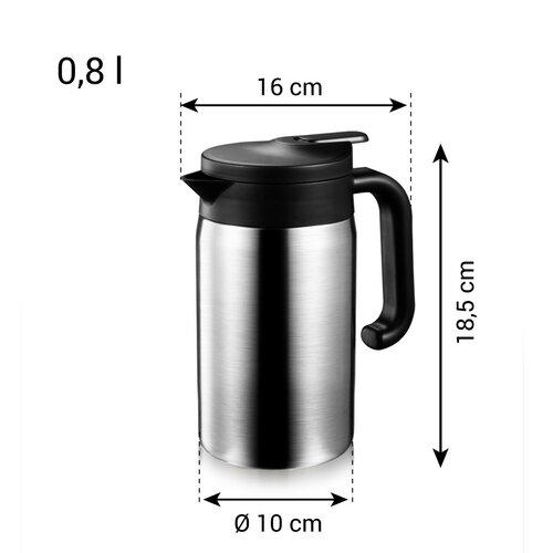 Tescoma Termoska s dávkovacím uzávěrem CONSTANT 0,8 l, nerez