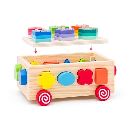 Woody Wagen mit 3-in-1-Formen