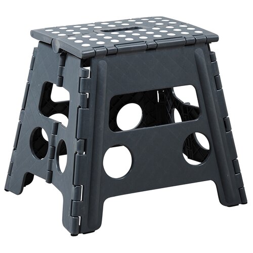 Kesper 70538 Klappbarer Hocker, Grau, 36,5 x 32 x 30 cm