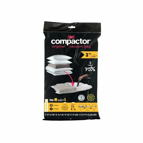 Compactor Набір вакуумних пакетів з 3 предметів Bag Aspispace