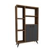 Biblioteczka Meldan Anthracite and Walnut
