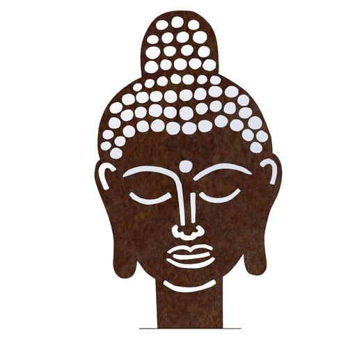 Záhradná dekorácia Budha 70 x 42 cm, corten CORGARDEN 1062