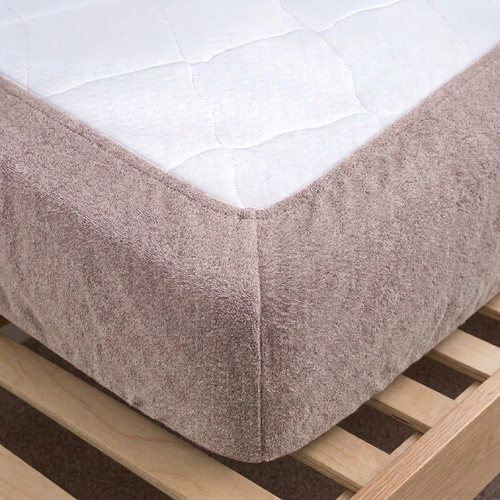 4Home Frottee-Bettlaken Ideal Altrosa, 70 x 140 cm