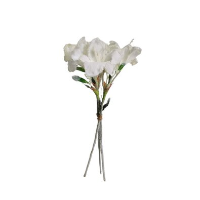 Umetna zasnežena bela lilija, 47 cm
