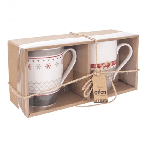 Cană de Crăciun Orion din porțelan 340 ml, 2 buc