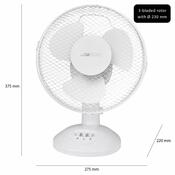 Clatronic VL 3601 stolní ventilátor 23 cm, bílá