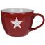 Cană jumbo Star, din ceramică, 450 ml, roşu