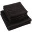 Set de prosoape Classic negru, 4 buc. 50 x 100 cm, 2 buc. 70 x 140 cm