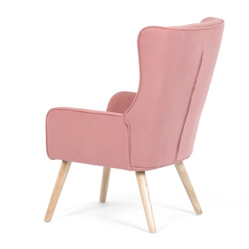 Fotoliu cu spătar înalt PINK2, roz