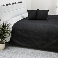 4Home přehoz na postel Doubleface bílá/černá, 220 x 240 cm, 2x 40 x 40 cm