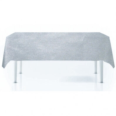 Weihnachts-Tischdecke Silver, 140 x 240 cm