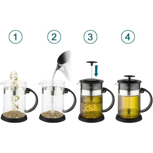 Presă franceză Altom pentru cafea și ceai 800 ml