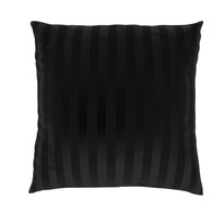 Poszewka na poduszkę Stripe czarny, 40 x 40 cm
