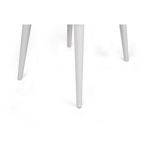 Set de scaune de sufragerie Alfa Cream and White, 2 buc.