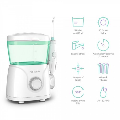 TrueLife interdentális zuhany AquaFloss StationS600
