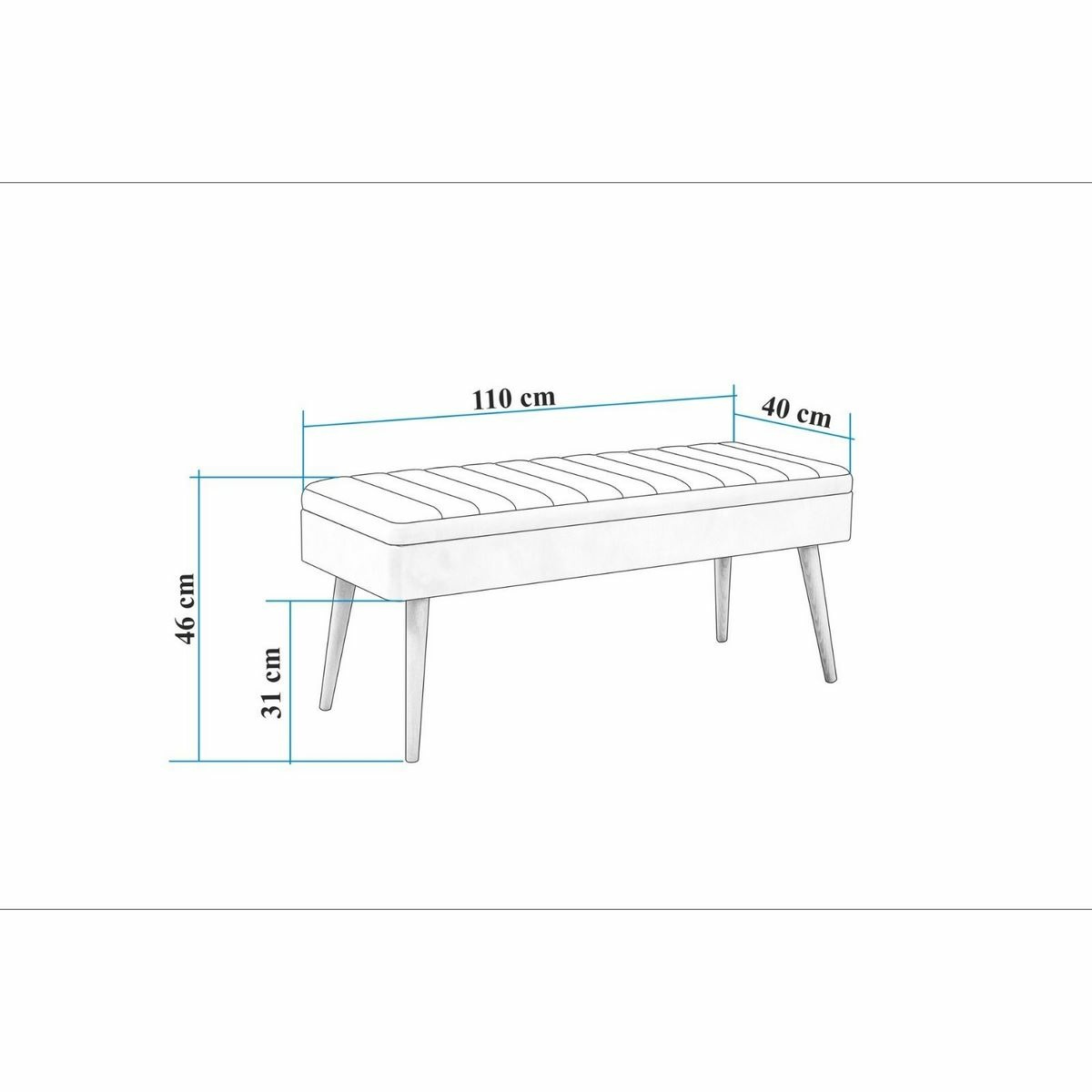 Lavica Vina 2 Grey and Walnut