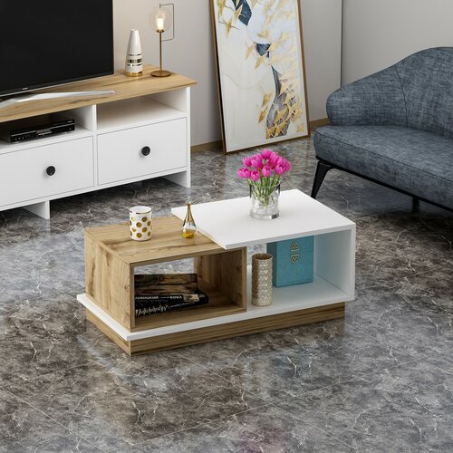 Stolik konferencyjny Viana White and Oak