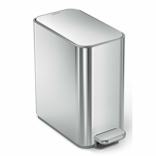 Simplehuman Вузький педальний кошик для сміття  5 л, нержавіюча сталь