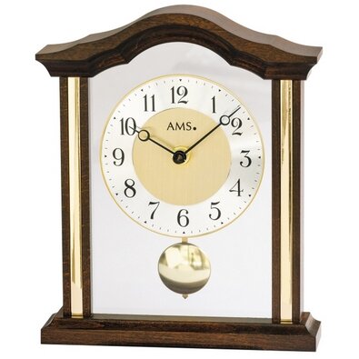AMS 1174/1 dřevěné stolní hodiny, 23 cm