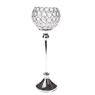 Kovový svícen na čajovou svíčku Silverette , 29,5x 10 cm