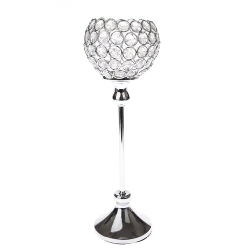 Metall-Teelichthalter „Silverette“, 29,5 × 10 cm