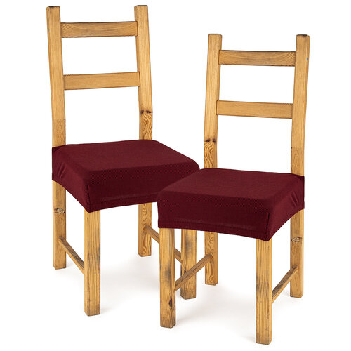 4Home Multielastický potah na sedák na židli Comfort bordó, 40 - 50 cm, sada 2 ks