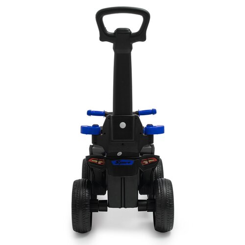 Mașinuță pentru copii Baby Mix cu bară deghidare Mega Prime EVA, albastră