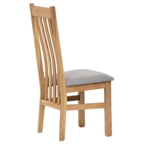 SIL2 scaun de dining din lemn masiv, stejar, gri