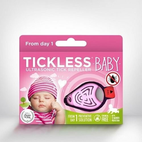 TICKLESS® BABY Ultrahangos kullancsriasztógyermekeknek, rózsaszínű termék 2. képe