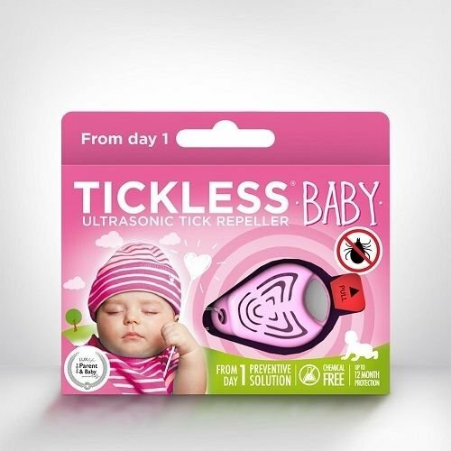 TICKLESS® BABY Ultrazvukový odpudzovač kliešťov pre deti, ružová