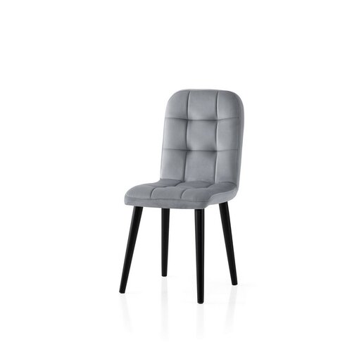 Sada jídelních židlí Retro Grey and Black, 4 ks