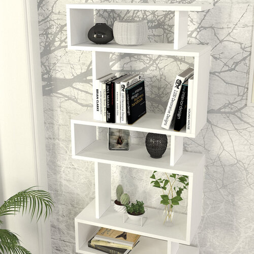 Bücherregal Block White