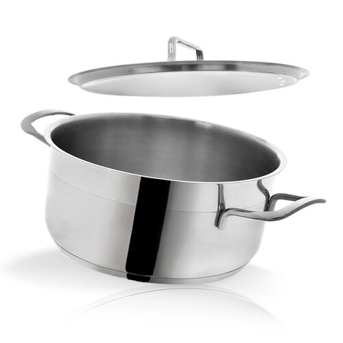 Orion Edelstahlkasserolle mit Deckel Anett 7,1 l